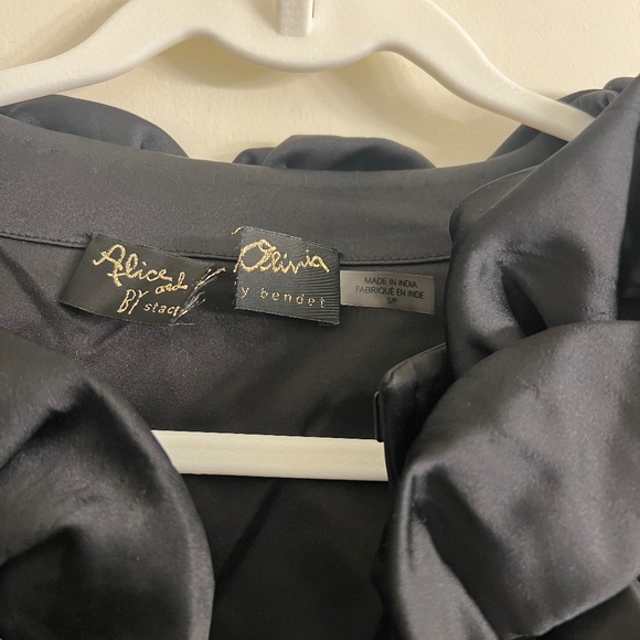 NWT Alice + Olivia Lorna Cropped Appliqué Jacket - Picture 12 of 16